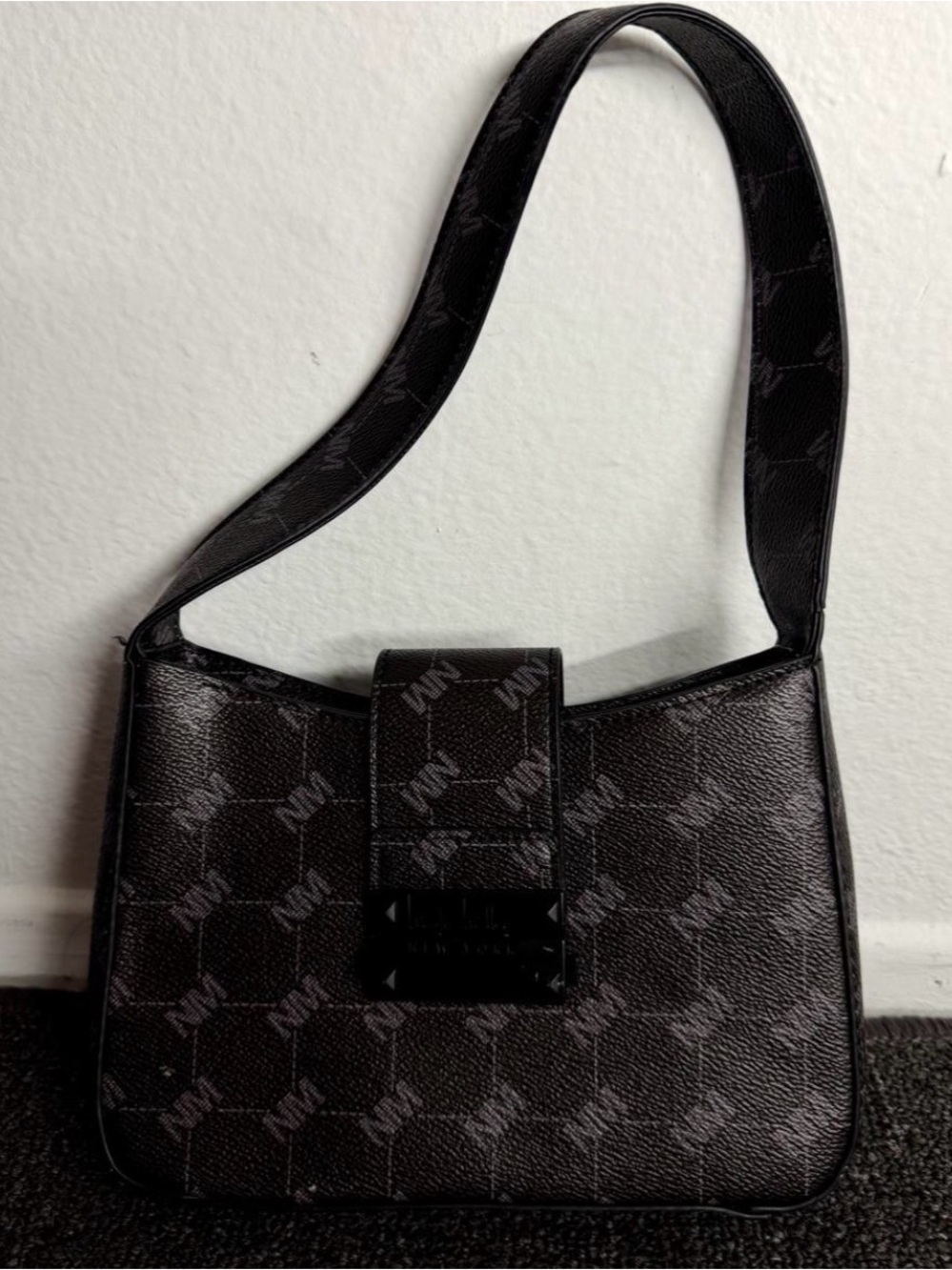 Nicole Miller Black Shoulder Bag